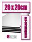 Preview: 20x20cm Aluminium-Verbundplatte 6mm