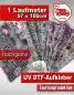 Preview: EXPRESS-PRODUKTION Premium UV DTF Transfer Rub-On Aufkleber 57 x 100 cm