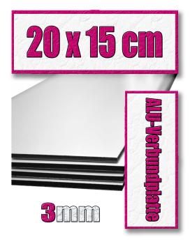 20x15cm Aluminium-Verbundplatte 3mm