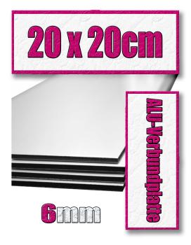 20x20cm Aluminium-Verbundplatte 6mm