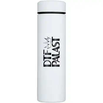 isoflasche mit logo weiss