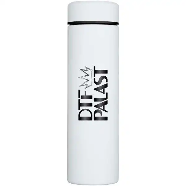 isoflasche mit logo weiss