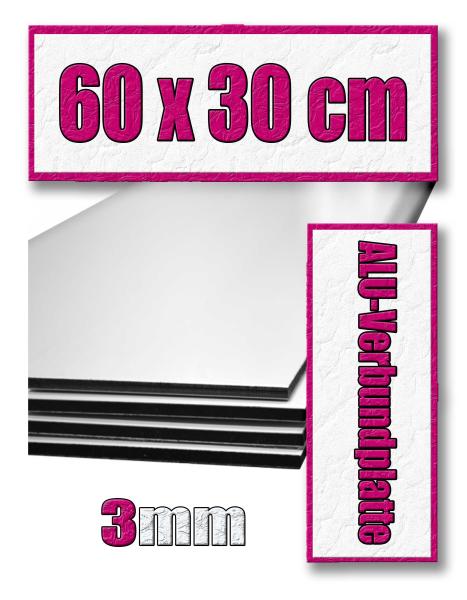 60x30cm Aluminium-Verbundplatte 3mm im UV-Direktdruck