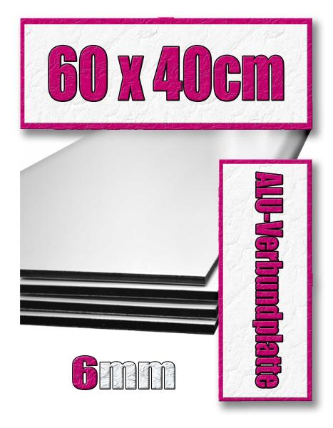 60x40cm Aluminium-Verbundplatte 6mm im UV-Direktdruck